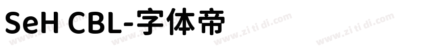 SeH CBL字体转换